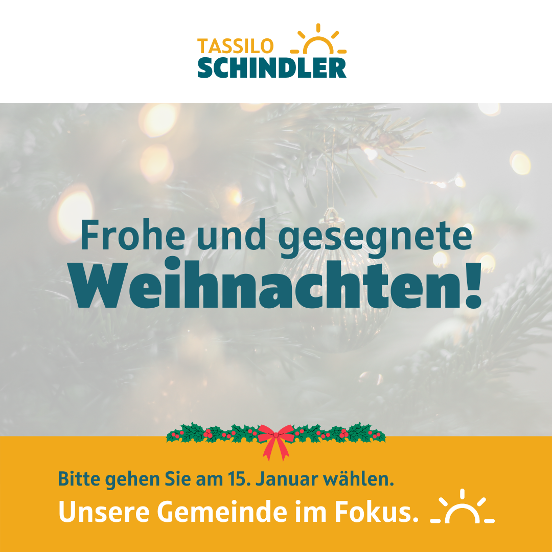 Frohe und gesegnete Weihnachten!