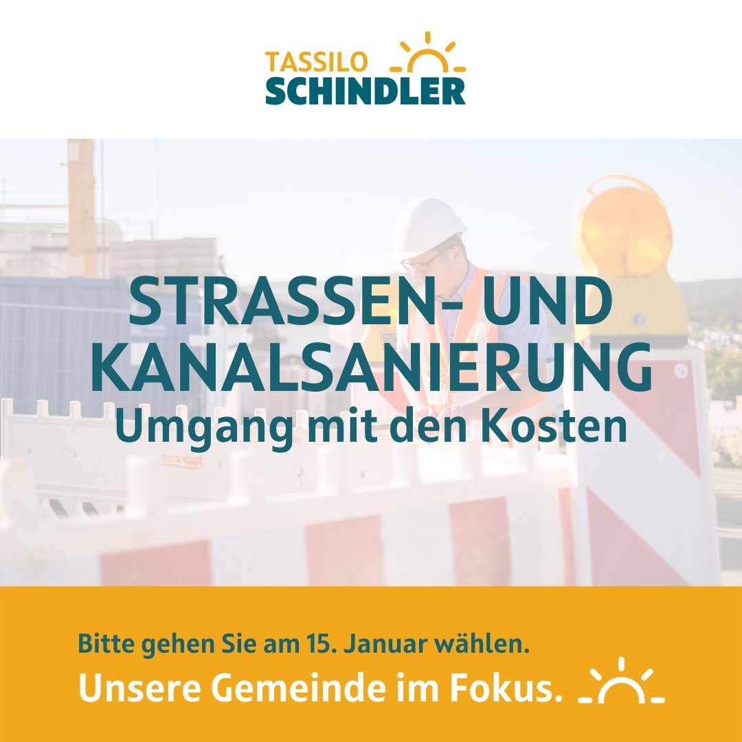 Mein 6-Punkte-Plan: Straßen- und Kanalsanierung und Umgang mit den Kosten.