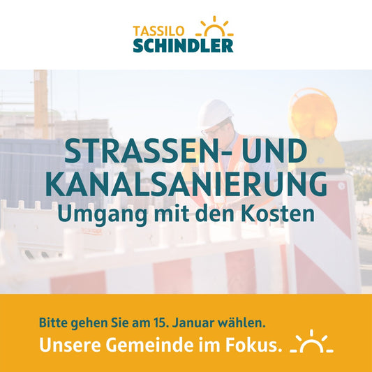 Mein 6-Punkte-Plan: Straßen- und Kanalsanierung und Umgang mit den Kosten.